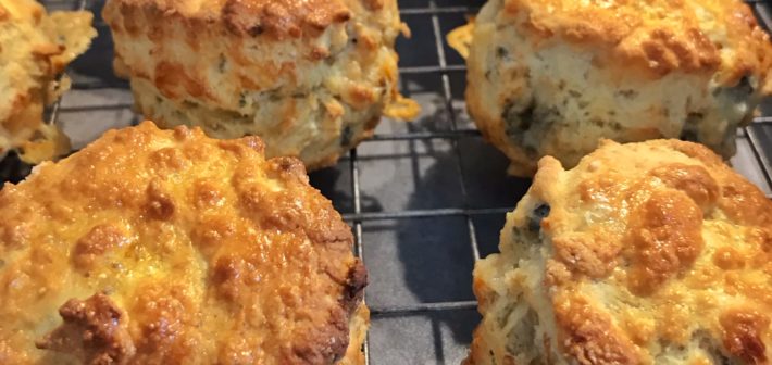 Young Buck blue cheese scones