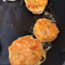 Smoked trout fishcakes